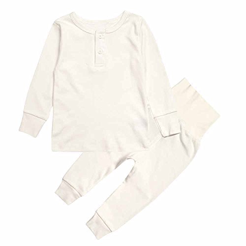Product Cover Mary ye Toddler Boys Girls Pajamas 2 Piece Pjs Top and Pants Set Cotton Sleepwear 2T-6T
