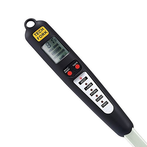 Product Cover Kacebela Digital Meat Thermometer, Instant Read BBQ Fork Thermometer for Grilling Food Thermometers with LED Screen and Long Fork, Best for Cooking, Outdoor Barbecue and Grilling