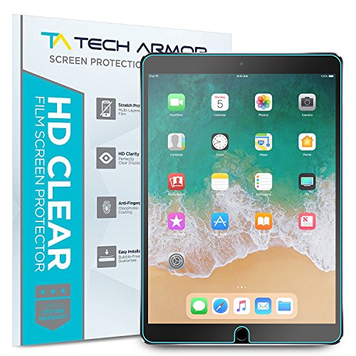Product Cover Tech Armor 10.5 Inch High Definition HD-Clear Film Screen Protector for Apple iPad Pro -2 Pack