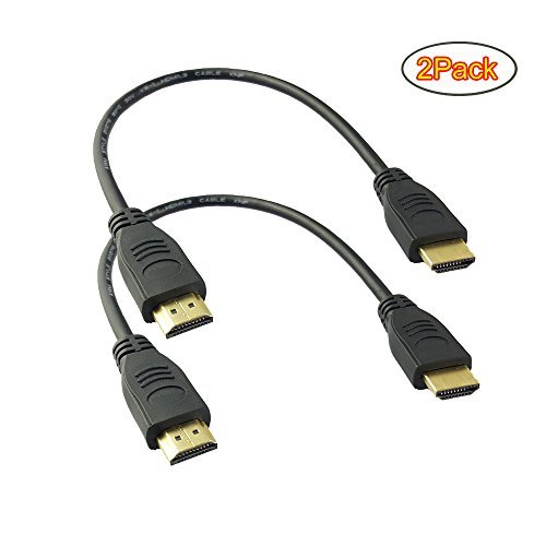Product Cover MMNNE 2Pack 8 inch HDMI Male to Male Cable,High-Speed HDMI HDTV Cable - Supports Ethernet, 3D,1.4V