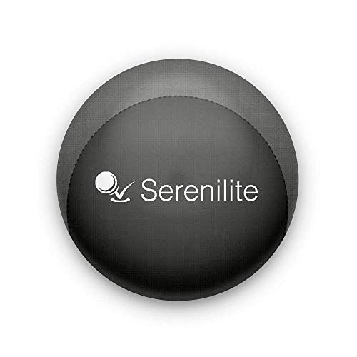 Product Cover Serenilite Relax Dual Colored Hand Therapy Stress Ball - Optimal Stress Relief - Great for Hand Exercises and Strengthening (Shadow Grey/Black)