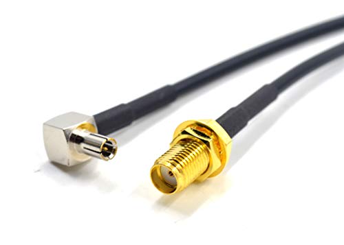 Product Cover External Antenna Adapter Cable Pigtail SMA Female Hole to TS9 Male for USB Modems & MiFi Hotspots (340U Beam, AC815S Unite, U620L,6620L, 7730L, AC791L, Zing 771S MF861 Velocity 340U Beam, AC815S