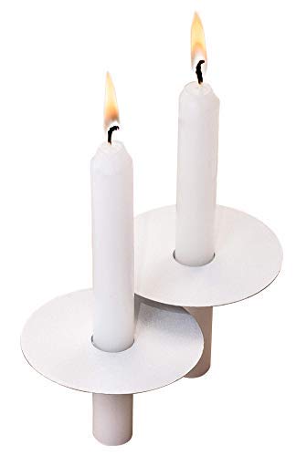 Product Cover Exquizite 256 Church Candles with Drip Protectors for Christmas Eve Candlelight Service, Easter Service, Vigil Service and Devotional Service, Unscented White 5