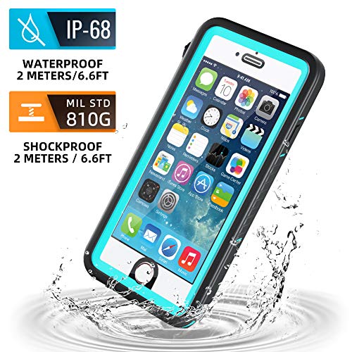 Product Cover iPhone 6/iPhone 6s Waterproof Case, Meritcase IP68 4.7 inch iPhone 6/6s Full Body Shockproof Snowproof Dirtproof Sandproof Case for Swimming Diving Surfing Snorkeling (4.7 inch, Blue)