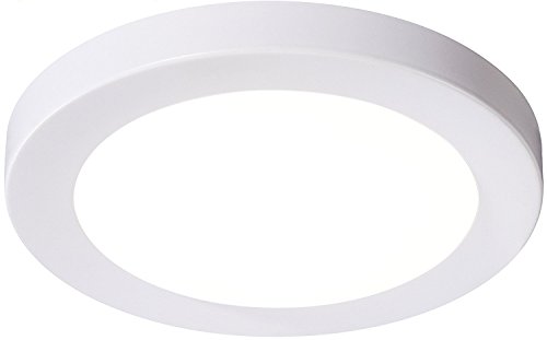 Product Cover Cloudy Bay LMFFM712840WH 7.5 inch LED Ceiling Light,12W 840lm,4000K Cool White, LED Flush Mount,White Finish, Wet Location