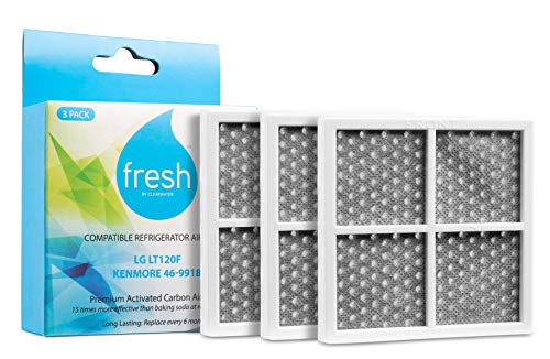 Product Cover Fresh LG LT120F Kenmore 469918 Replacement Refrigerator Air Filter, 3 Pack