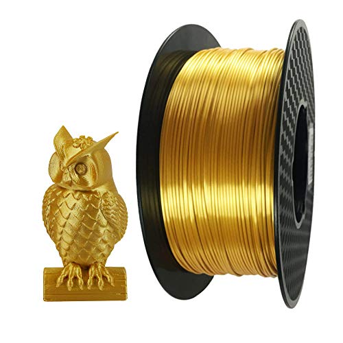 Product Cover 3D Printer Filament PLA 1.75 mm Silk Gold 1 KG (2.2 LBS) Spool 3D PLA Printing Material Silky Shiny PLA