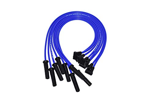 Product Cover A-Team Performance Silicone Spark Plug Wires Set BBF FE Big Block Compatible With Ford Valve Cover 332 351C 351M 352 360 361 370 390 400 427 428 429 460 514 Blue 8.0mm