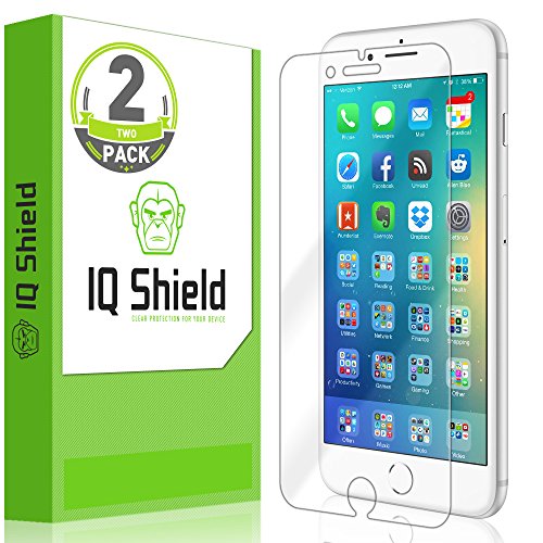 Product Cover IQ Shield Screen Protector Compatible with iPhone 8 Plus (2-Pack)(Max Edge-to-Edge Coverage) Anti-Bubble Clear Film