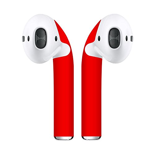 Product Cover Get Airpod Skin Airpod Skins Protective Wraps - Minimal Stylish Covers for Customization & Protection, Red
