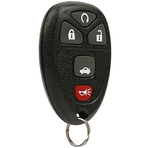 Product Cover Car Key Fob Keyless Entry Remote fits Chevy Impala Monte Carlo / Cadillac DTS / Buick Lucerne 2006 2007 2008 2009 2010 2011 2012 2013 (OUC60270, OUC60221)