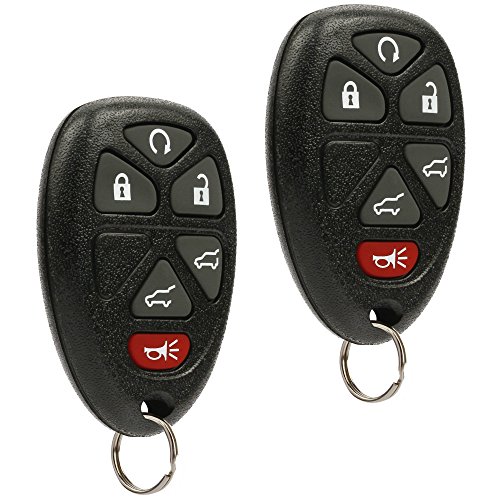 Product Cover Car Key Fob Keyless Entry Remote fits 2007-2014 Chevy Tahoe Suburban / 2007-2014 Cadillac Escalade / 2007-2014 GMC Yukon (fits Part # 15913427, 20869057, 22756462), Set of 2