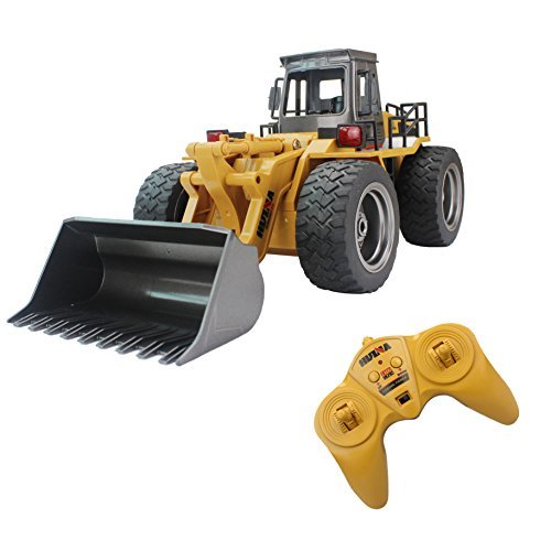 Product Cover Fistone Alloy 2.4G Radio Controlled RC Front Loader Construction Electronic Vehicle Toys (Yellow)