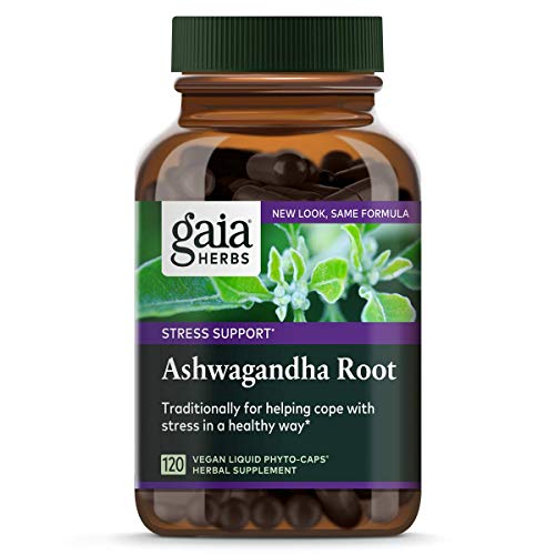 Product Cover Gaia Herbs, Ashwagandha Root, 120 Vegan Liquid Phyto-Caps GAI-15028