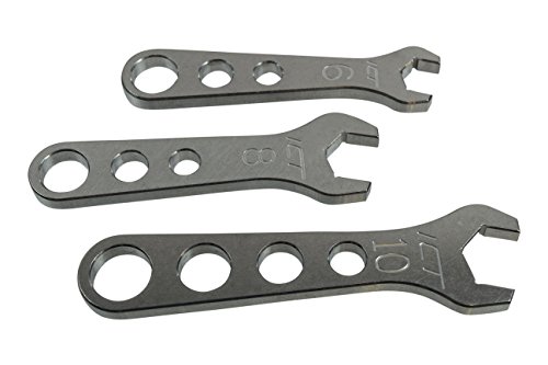 Product Cover 3pc Billet Aluminum Wrench Set 6 8 10 AN Fitting Wrenches , 551470