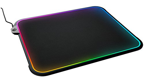 Product Cover SteelSeries QcK Prism RGB Mousepad, Dual-Surface, 12-Zone Lighting with Gamesense
