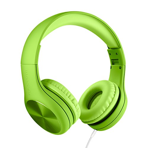 Product Cover LilGadgets Connect+ PRO Kids Volume Limited Wired Headphones with SharePort (Children) - Green