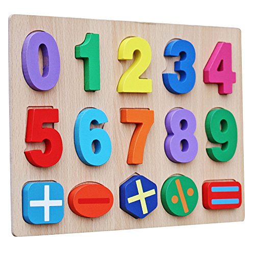 Product Cover Timy Kids Numbers Wooden Learning Puzzle Board