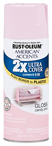 Product Cover Rust-Oleum 284976 American Accents Ultra Cover 2x Gloss, Each, Candy Pink