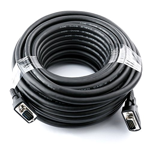 Product Cover DTECH 50 Feet VGA Monitor Cable Male to Male Cord 1080p High Resolution (15m)