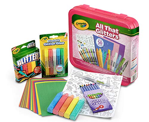 Product Cover Crayola All That Glitters Art Case Coloring Set, Toys, Gift for Kids Age 5+