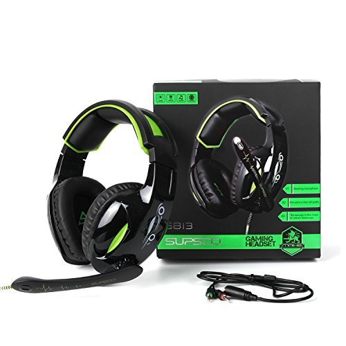 Product Cover supsoo Xbox one PS4 Gaming Headset with 3.5mm Wired Over-Ear for PC/PS4/New Xbox one/Mac/Nintendo/Phone-G813
