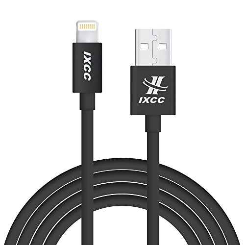 Product Cover iXCC Extra Long iPhone Charger Cable, 10 Feet Lightning 8pin to USB Charge and Data Cord for iPhone SE/5/5s/6/6s/6s Plus/7/7 Plus/iPad Mini/Air/Pro [Apple MFi Certified]-Black