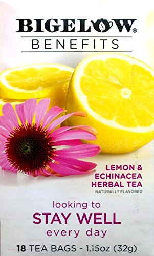 Product Cover Bigelow Benefits Herbal Tea (Pack of 2) Lemon & Echinacea, 18 Count Boxes