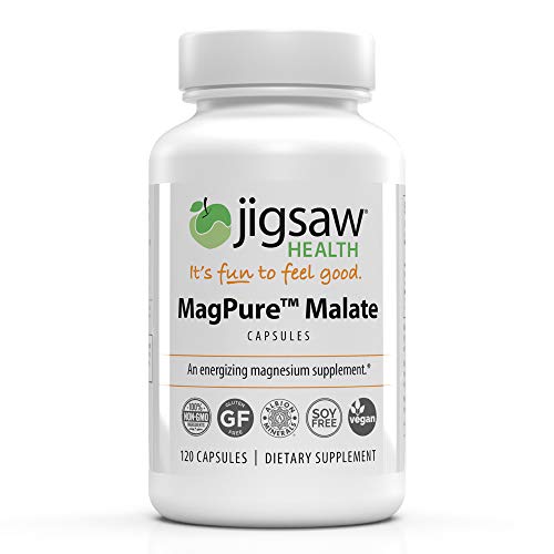 Product Cover MagPure Malate - Jigsaw Health - Premium Magnesium Malate Capsules - 120 ct