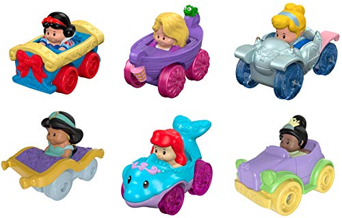 Product Cover Fisher-Price Little People Disney Princess, Wheelies Gift Set (6 Pack) [Amazon Exclusive]