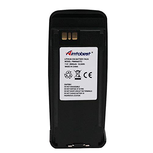 Product Cover PMNN4077C PMNN4066A 2600mAh Li-ion Battery Compatible for Motorola XPR6300 XPR6350 XPR6550 XPR6580 XPR6500 XPR6100 XPR6380 DP3400 DP3601 DGP4150 DGP6150 (OEM Without IMPRES funtion)