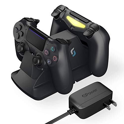 Product Cover Sliq Gaming PS4 Controller Charging Station with QPower AC Adapter - Fully Charges Within 1 Hour