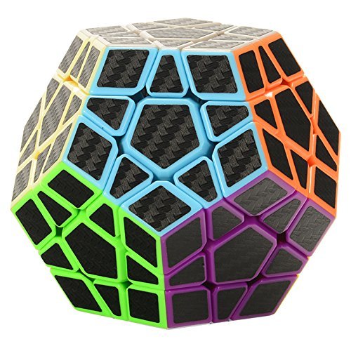 Product Cover Twister.CK 3x3 Megaminxx Speed Cube Magic Cube Brain Teasers Puzzles with Carbon Fiber Sticker