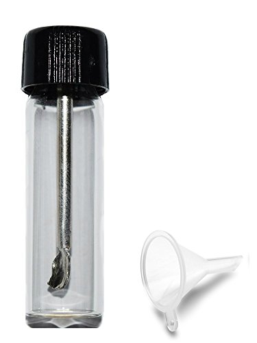 Product Cover iSnuff Small Glass Bottle with Snuff Spoon Strong Vial Pocket W Mini Funnel - Bullet Glass Vial