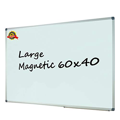 Product Cover Lockways Magnetic Dry Erase White Board - 60 X 40 Inch, Whiteboard Sliver Aluminium Frame U10314161726 for Office & School