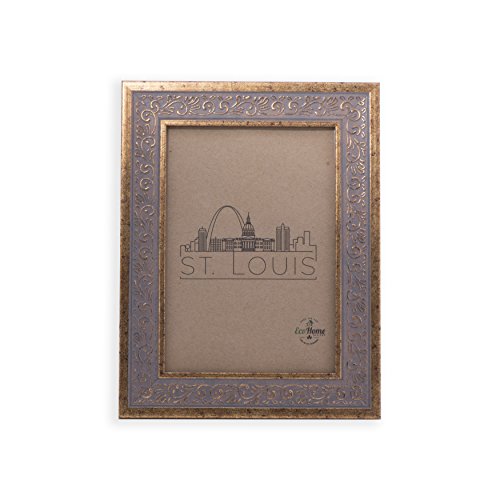 Product Cover 4x6 Picture Frame Ornate Antique Gold - Mount Desktop Display, Frames by EcoHome
