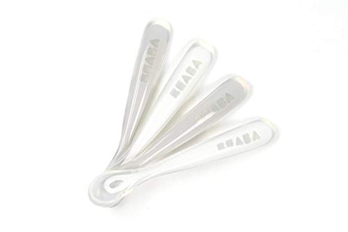 Product Cover BEABA First Stage Silicone Spoons - Set of 4, Cloud