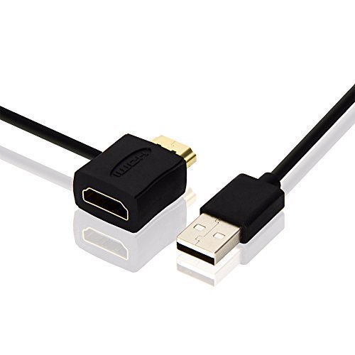 Product Cover RUIPRO USB Powered mini HDMI Voltage Inserter, Black (usb cable L: 20 inch)
