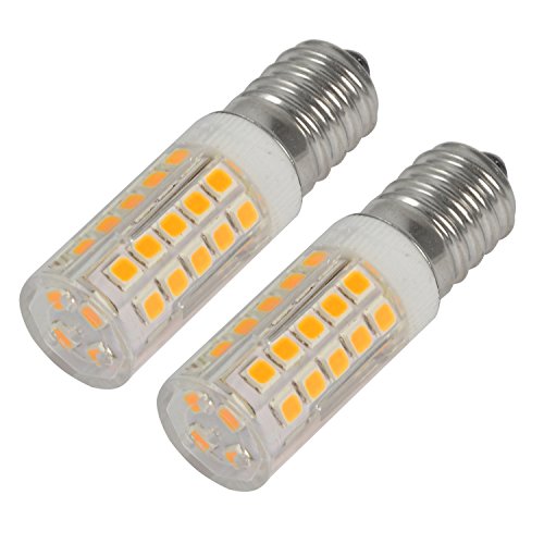 Product Cover Reelco Mini E12 LED Light Bulbs C7 Bulbs 5Watt White 6000K 120V Candelabra Bulb 40Watt Incandescent Bulbs Equivalent（2-Pack)