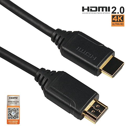 Product Cover AV Access HDMI 2.0 Cable 2m (6ft) 4K 2160p, 1080p 3D & Audio, High Speed 18Gbps, Golden Plated Connectors, HDMI Male to Male Extension
