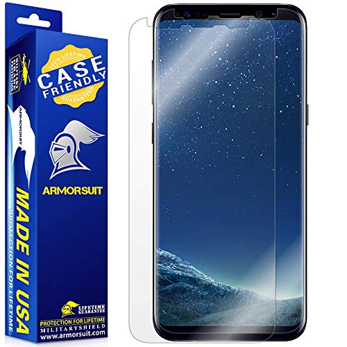 Product Cover [2 Pack] ArmorSuit MilitaryShield [Case Friendly] Screen Protector For Samsung Galaxy S8 - Anti-Bubble HD Clear Film