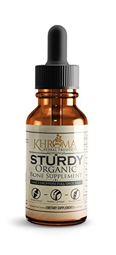 Product Cover Sturdy - Organic Bone and Cartilage Supplement - 30 Servings in a 2 oz Glass Bottle - by Khroma Herbal Products