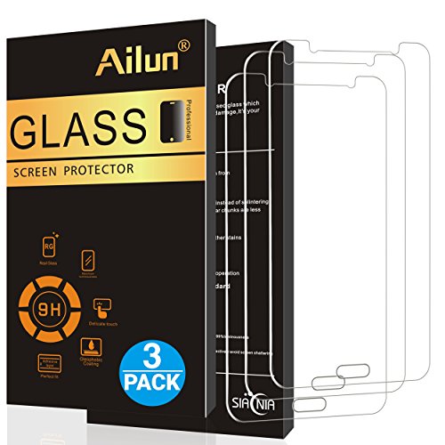 Product Cover Ailun Screen Protector Compatible with Galaxy J7 2016 3Pack Tempered Glass Compatible with Galaxy J7 2.5D Edge Anti Scratch Case Friendly Siania Retail Package