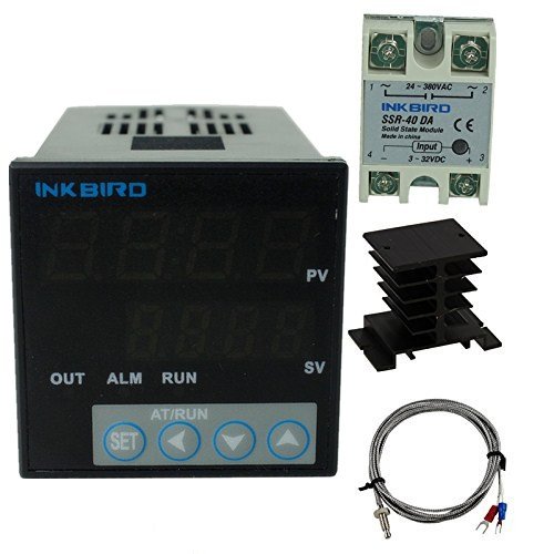 Product Cover ITC-106VH + K + 40A SSR + Black Heat Sink : Inkbird °F and °C Display PID Stable Temperature Controller ITC-106VH (ITC-106VH + K + 40A SSR + Black Heat Sink)