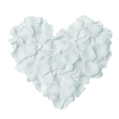 Product Cover Neo LOONS 1000 Pcs Artificial Silk Rose Petals Decoration Wedding Party Color White
