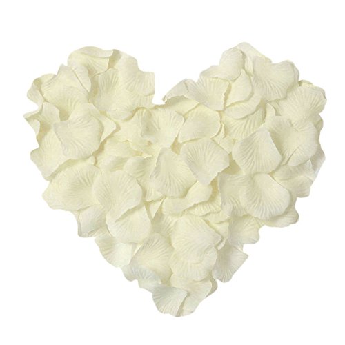 Product Cover Neo LOONS 1000 Pcs Artificial Silk Rose Petals Decoration Wedding Party Color Ivory