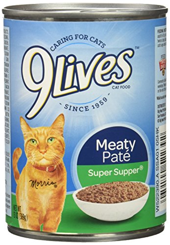 Product Cover 9Lives Meaty Pat Super Supper Wet Cat Food 13 oz Cans (Pack of 12)