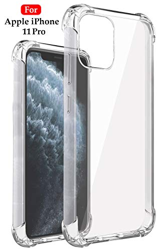 Product Cover Jkobi Silicon Flexible Shockproof Corner TPU Back Case Cover for Apple iPhone 11 Pro -Transparent