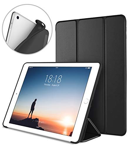 Product Cover DTTO iPad 9.7 Case 2018 iPad 6th Generation Case/2017 iPad 5th Generation Case, Slim Fit Lightweight Smart Cover with Soft TPU Back Case for iPad 9.7 2018/2017 [Auto Sleep/Wake] - Black