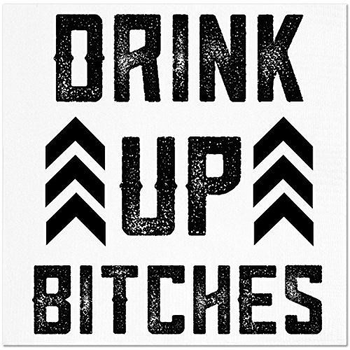 Product Cover Funny Napkins - DRINK UP BITCHES - Boutique Cocktail Napkins, 5
